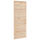 Porte de grange 80x208 cm bois massif de pin