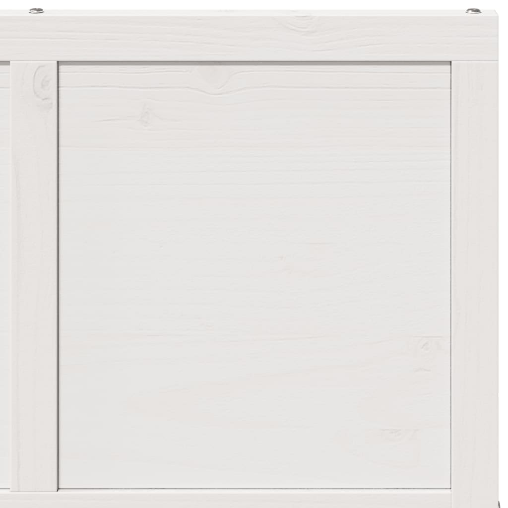 Porte de grange blanc 80x208 cm bois massif de pin