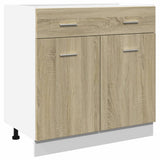 Armoire de plancher tiroir Chêne sonoma 80x46x81,5 cm Aggloméré