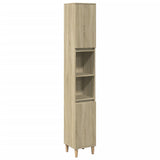 Armoire salle de bain chêne sonoma 30x30x190 cm