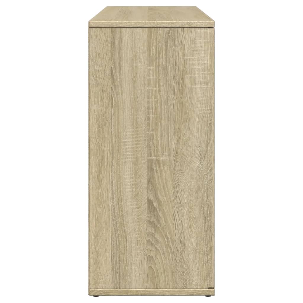 Sideboard aus Sonoma-Eiche, 90,5 x 29,5 x 65 cm, Holzwerkstoff