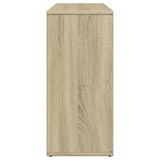 Sideboard aus Sonoma-Eiche, 90,5 x 29,5 x 65 cm, Holzwerkstoff