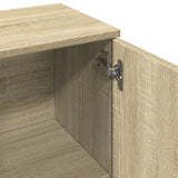 Sideboard aus Sonoma-Eiche, 90,5 x 29,5 x 65 cm, Holzwerkstoff