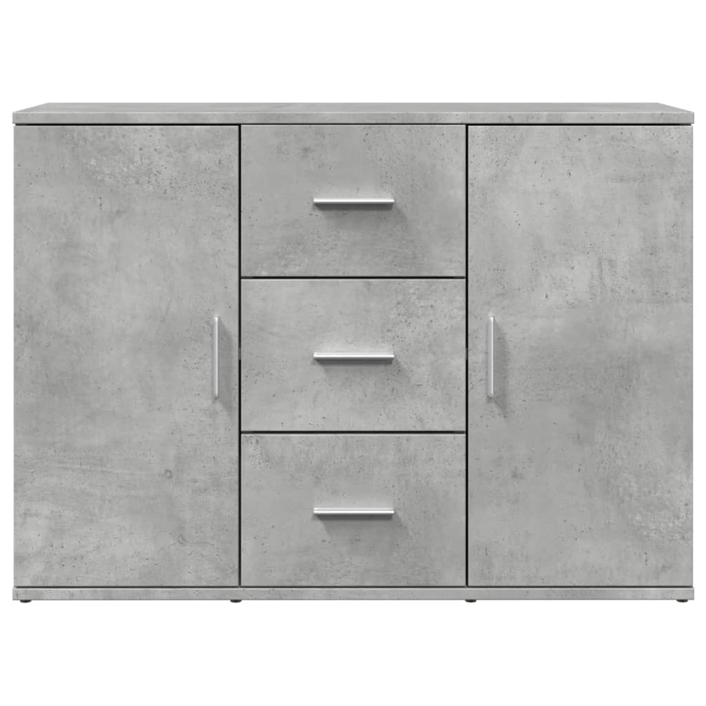 Buffet gris béton 90,5x29,5x65 cm bois d'ingénierie