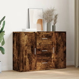 Smoked oak sideboard 90.5x29.5x65 cm engineered wood