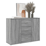 Buffet sonoma gris 90,5x29,5x65 cm bois d'ingénierie