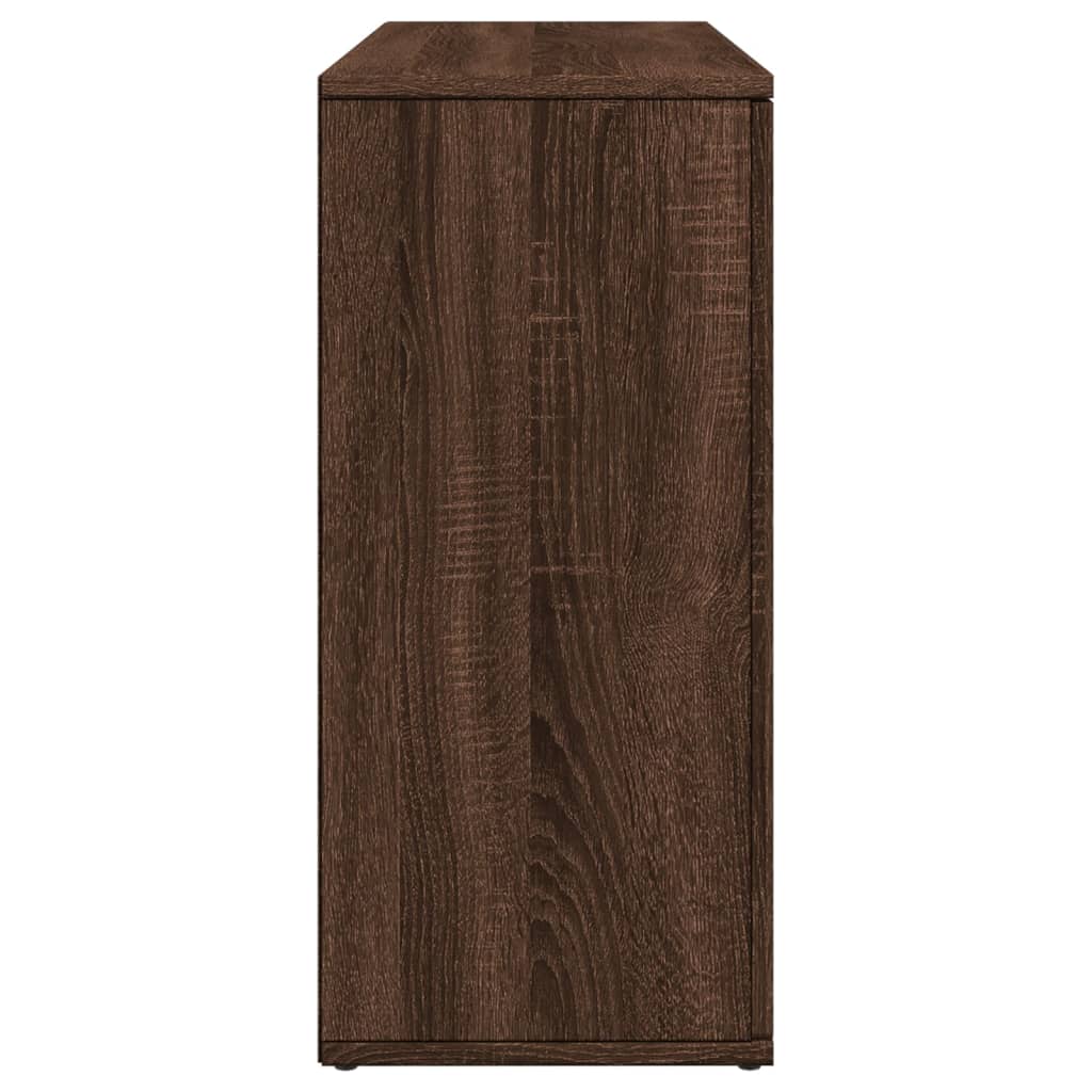 Buffet chêne marron 90,5x29,5x65 cm bois d'ingénierie