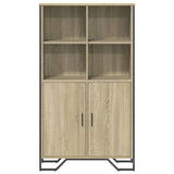 Buffet haut chêne sonoma 79,5x35,5x137,5 cm bois d'ingénierie