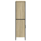 Buffet haut chêne sonoma 79,5x35,5x137,5 cm bois d'ingénierie