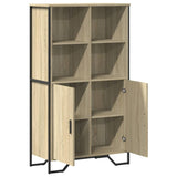 Buffet haut chêne sonoma 79,5x35,5x137,5 cm bois d'ingénierie