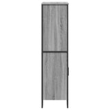 Buffet haut sonoma gris 79,5x35,5x137,5 cm bois d'ingénierie