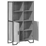 Buffet haut sonoma gris 79,5x35,5x137,5 cm bois d'ingénierie