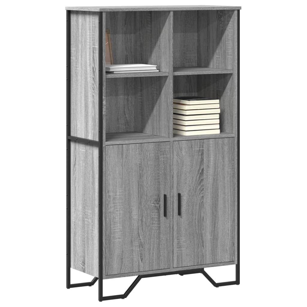 Buffet haut sonoma gris 79,5x35,5x137,5 cm bois d'ingénierie