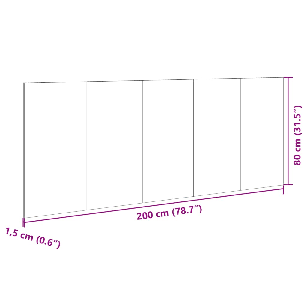 Tête de lit avec armoires noir 200 cm bois d'ingénierie