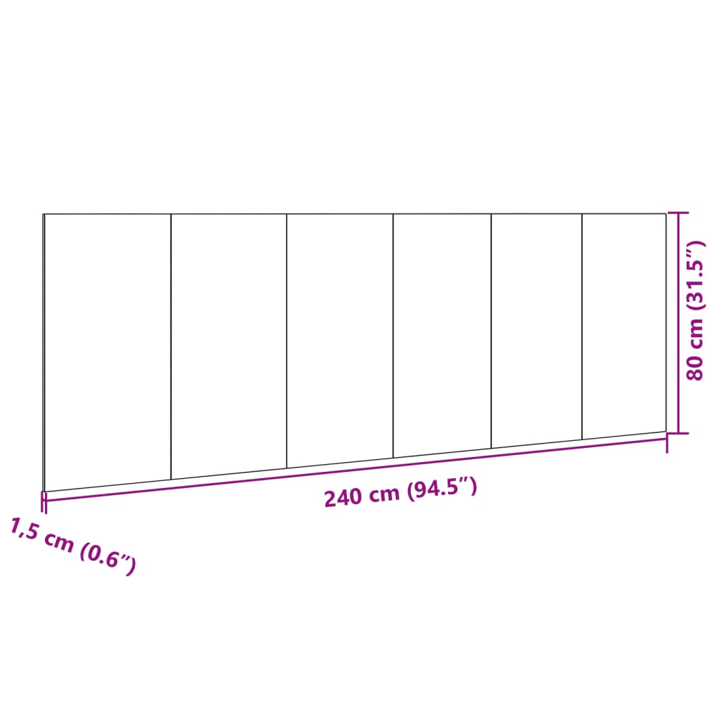 Tête de lit avec armoires noir 240 cm bois d'ingénierie