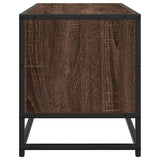 Meuble TV chêne marron 80x34,5x40 cm bois d'ingénierie et métal