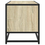 Meuble TV chêne sonoma 100x34,5x40cm bois d'ingénierie et métal