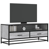 Meuble TV sonoma gris 100x34,5x40 cm bois d'ingénierie et métal