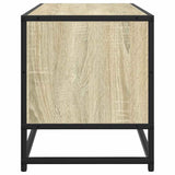 Sonoma oak TV cabinet 80x34.5x40 cm engineered wood and metal