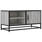 Meuble TV sonoma gris 80x34,5x40 cm bois d'ingénierie et métal