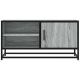 Meuble TV sonoma gris 80x34,5x40 cm bois d'ingénierie et métal