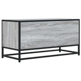 Meuble TV sonoma gris 80x34,5x40 cm bois d'ingénierie et métal