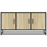 Meuble TV chêne sonoma 100x35x50 cm bois d'ingénierie et métal