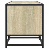 Meuble TV chêne sonoma 120x35x41 cm bois d'ingénierie et métal