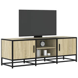 Meuble TV chêne sonoma 120x35x41 cm bois d'ingénierie et métal