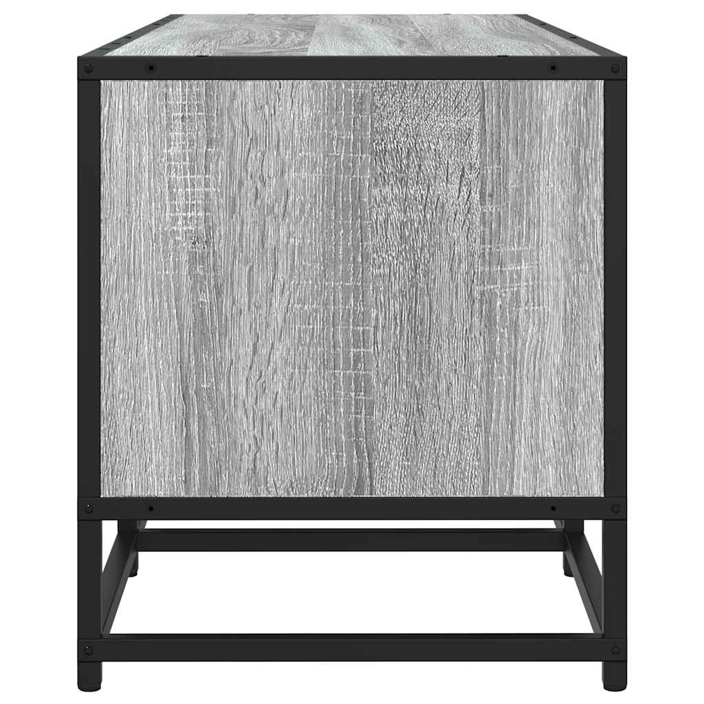 Meuble TV sonoma gris 120x35x41 cm bois d'ingénierie et métal