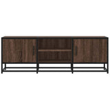 Meuble TV chêne marron 120x35x41 cm bois d'ingénierie et métal