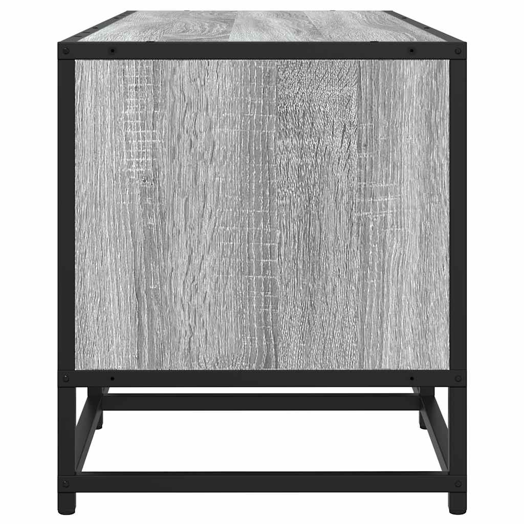 Meuble TV sonoma gris 160x35x41 cm bois d'ingénierie et métal