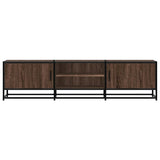 Meuble TV chêne marron 160x35x41 cm bois d'ingénierie et métal