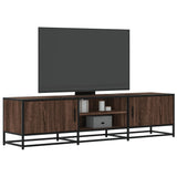 Meuble TV chêne marron 160x35x41 cm bois d'ingénierie et métal