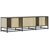 Meuble TV chêne sonoma 150x35x41 cm bois d'ingénierie et métal