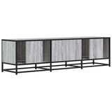 Meuble TV sonoma gris 150x35x41 cm bois d'ingénierie et métal