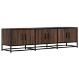 Meuble TV chêne marron 150x35x41 cm bois d'ingénierie et métal