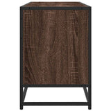 Meuble TV chêne marron 150x35x41 cm bois d'ingénierie et métal