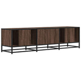 Meuble TV chêne marron 150x35x41 cm bois d'ingénierie et métal