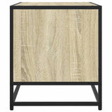 Meuble TV chêne sonoma 91x40x46 cm bois d'ingénierie et métal