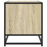 Meuble TV chêne sonoma 120,5x40x46cm bois d'ingénierie et métal