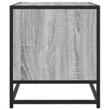 Meuble TV sonoma gris 120,5x40x46 cm bois d'ingénierie et métal