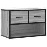 Meuble TV sonoma gris 60x31x39,5 cm bois d'ingénierie et métal