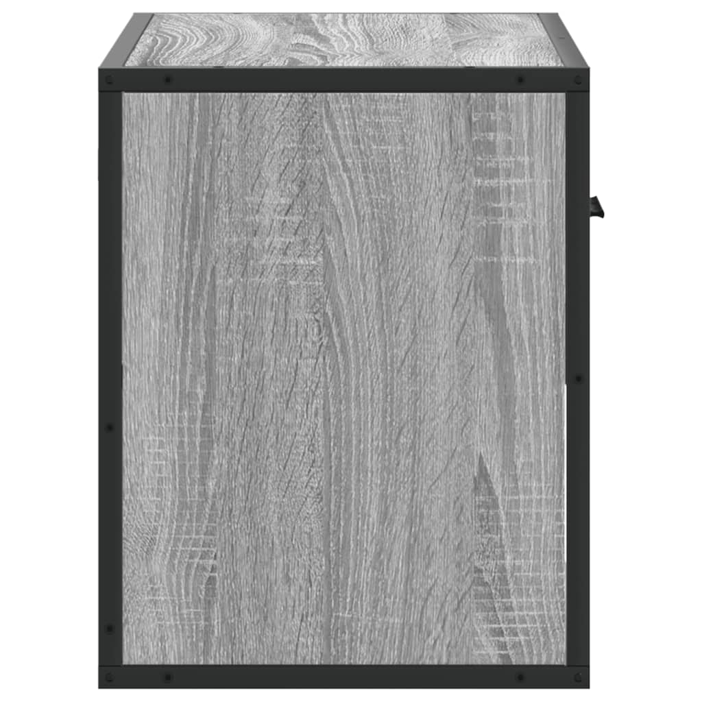 Meuble TV sonoma gris 60x31x39,5 cm bois d'ingénierie et métal