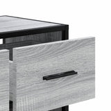 Meuble TV sonoma gris 60x31x39,5 cm bois d'ingénierie et métal