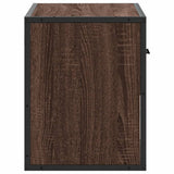 Meuble TV chêne brun 60x31x39,5 cm bois d'ingénierie et métal