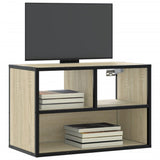 Meuble TV chêne sonoma 60x31x39,5 cm bois d'ingénierie et métal