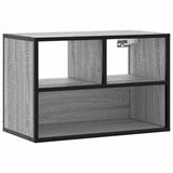 Meuble TV sonoma gris 60x31x39,5 cm bois d'ingénierie et métal