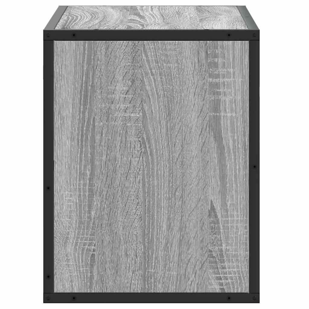 Meuble TV sonoma gris 60x31x39,5 cm bois d'ingénierie et métal