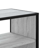 Meuble TV sonoma gris 60x31x39,5 cm bois d'ingénierie et métal